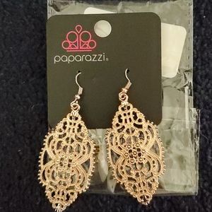 Rose gold earrings